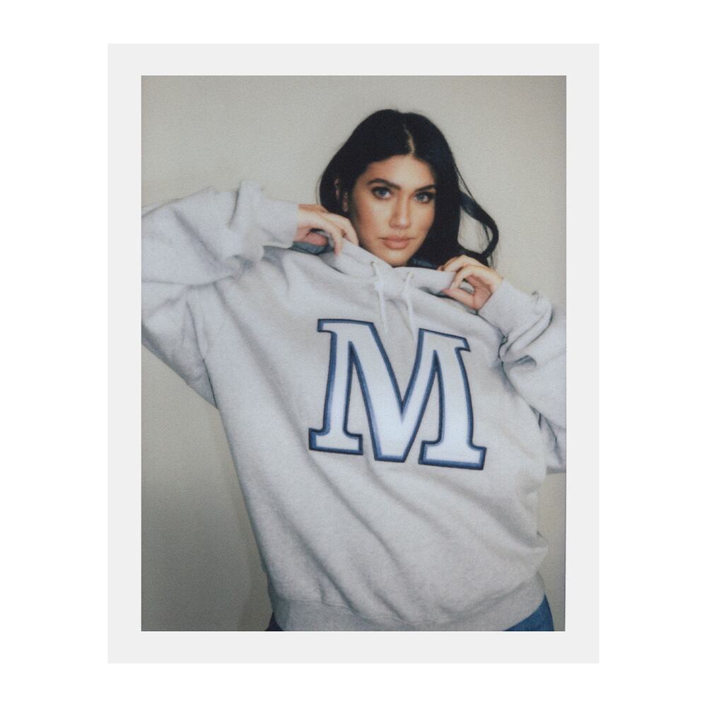 NWT Good American oversized initial M hoodie sz: O   XS